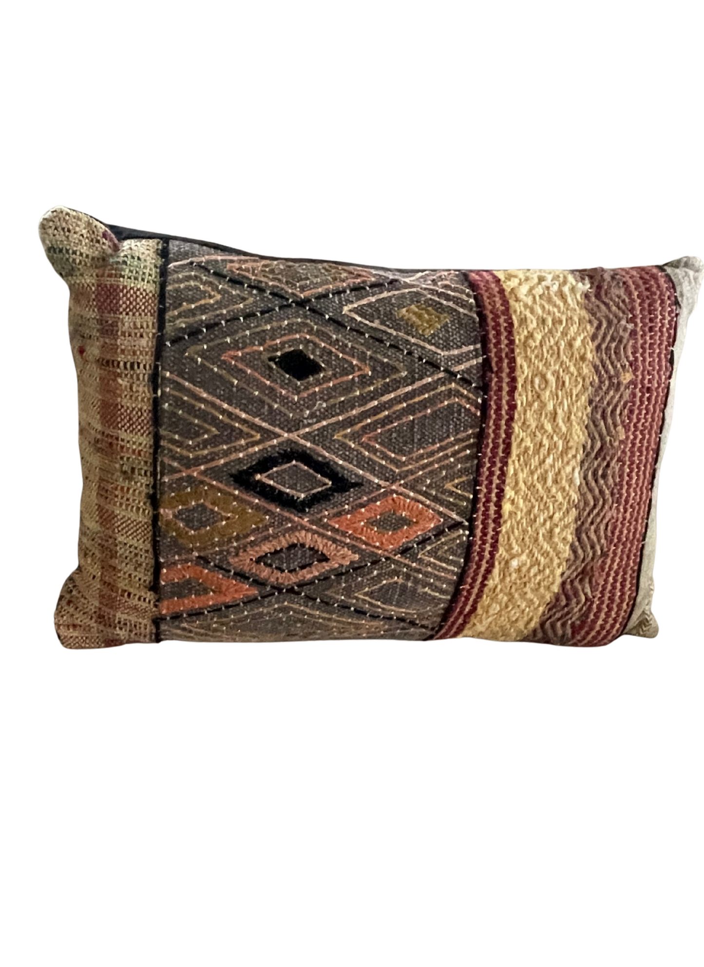 Vintage handwoven pillow
