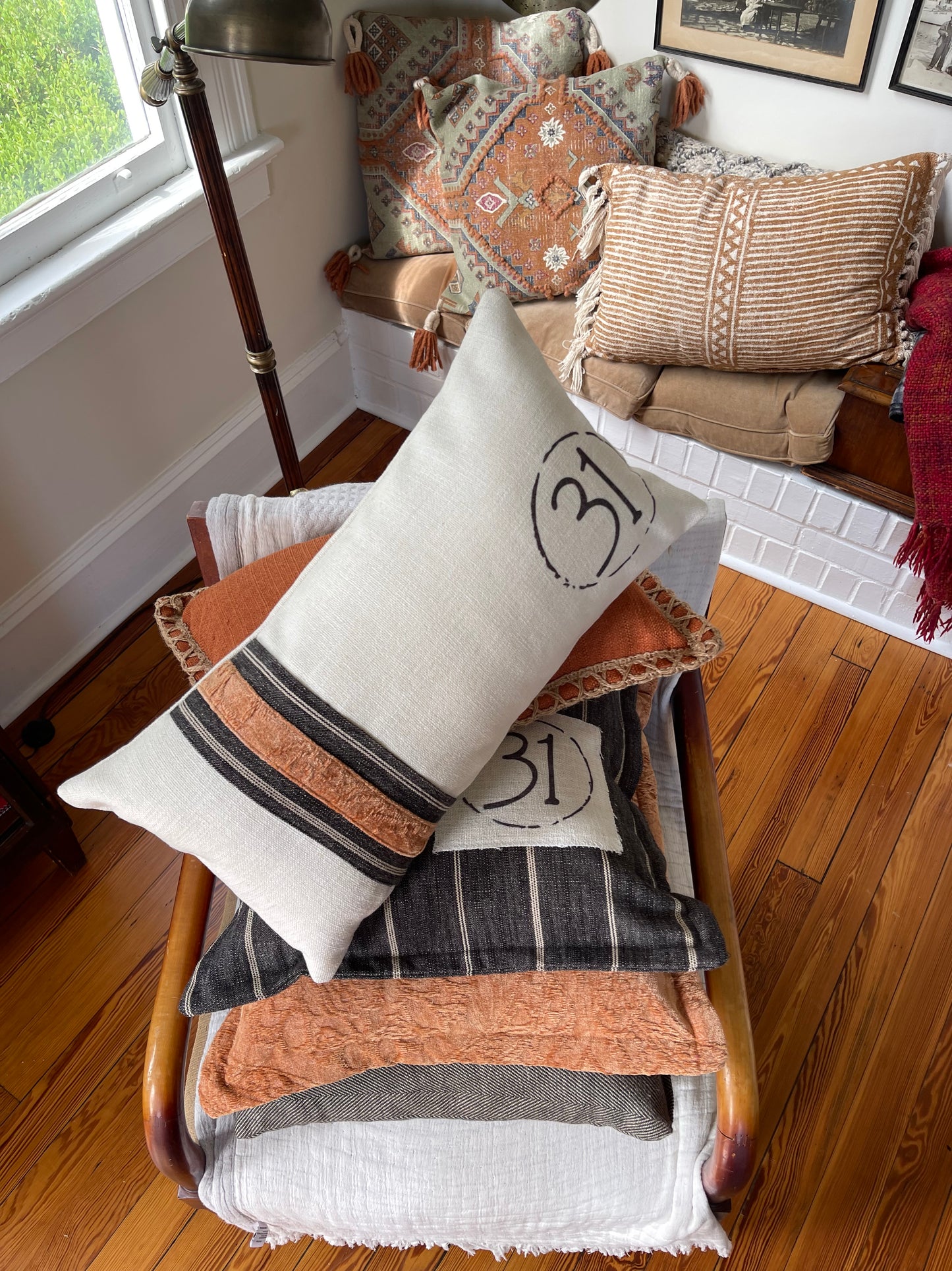 Halloween pillow, fall pillow decor, Halloween 31 pillow