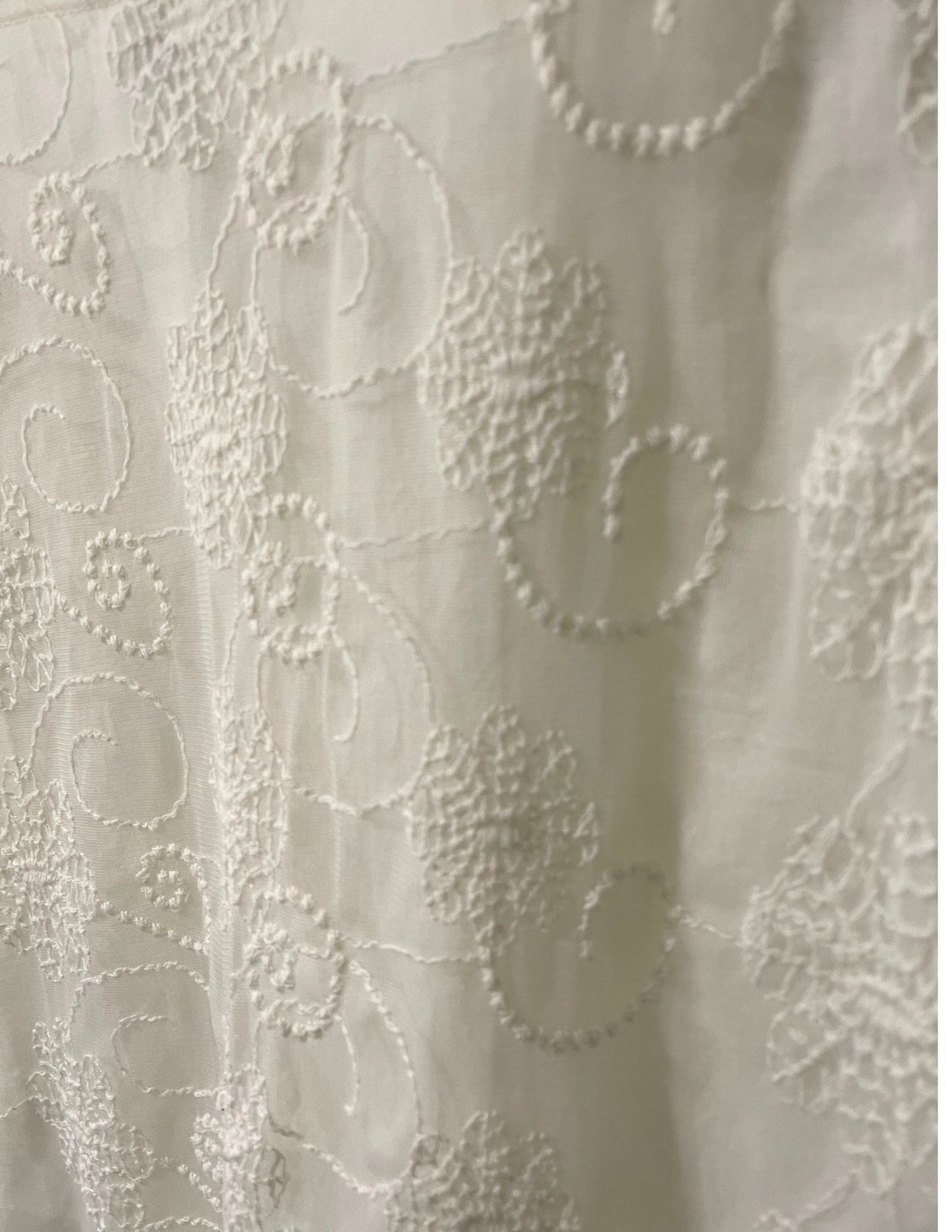 boho embroidered gauzy long sleeve shirt