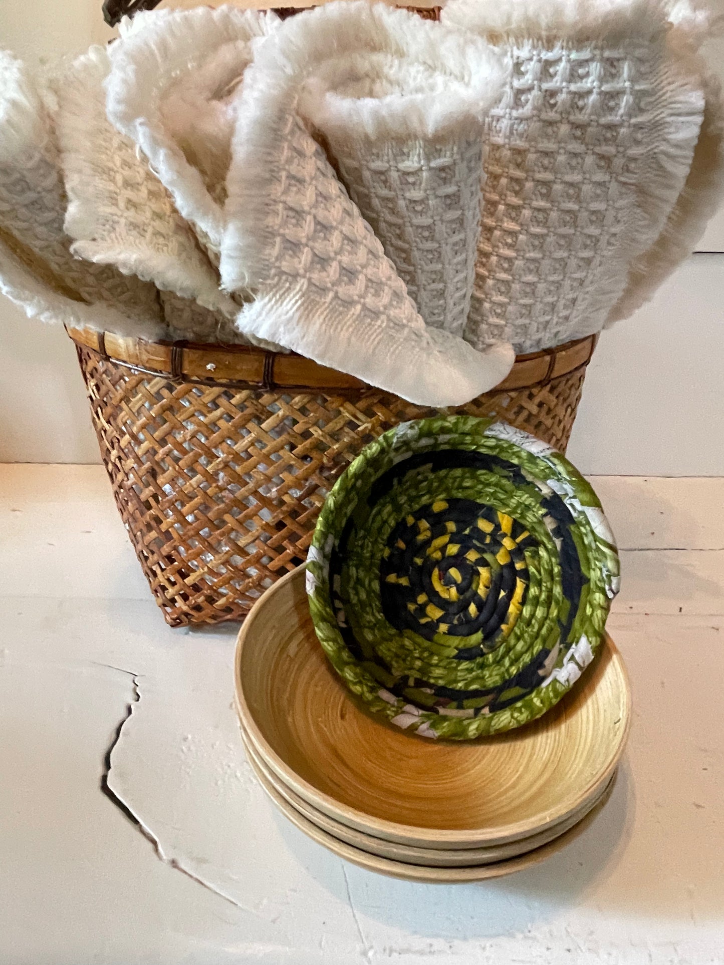 Fabric bowl, handcrafted fabric bowl