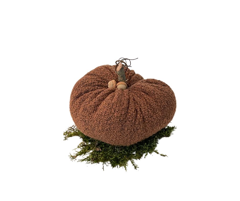 velvet pumpkins, fabric pumpkins