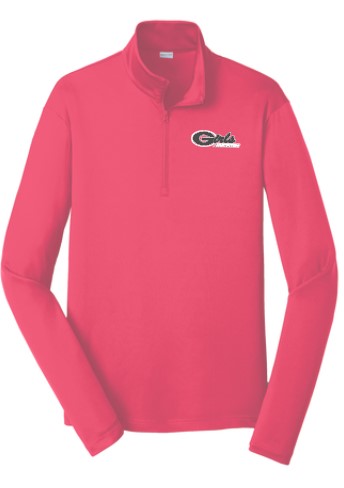 quarter zip perfomance pullover, gafastpitch softball