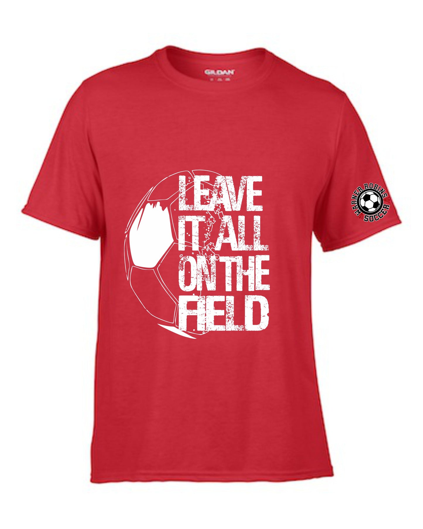 Soccer shirt leave it on the field