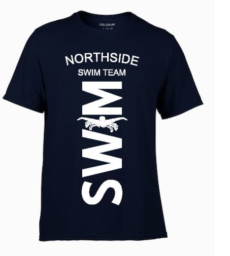 short sleeved swim team shirt