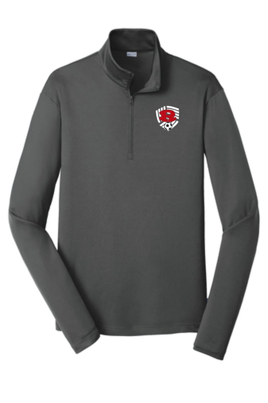 robins soccer quarter zip