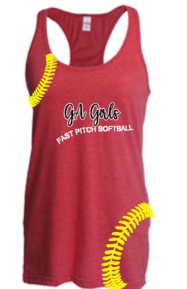ga girls faastpitch softball tank