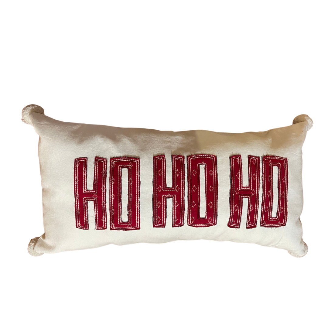 Christmas pillow HO HO HO