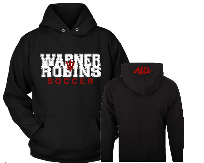 soccer team hoodie, warner robins soccer