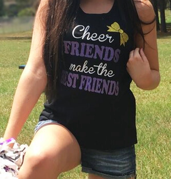 Customized Cheer shirt, cheer friends make the best friends