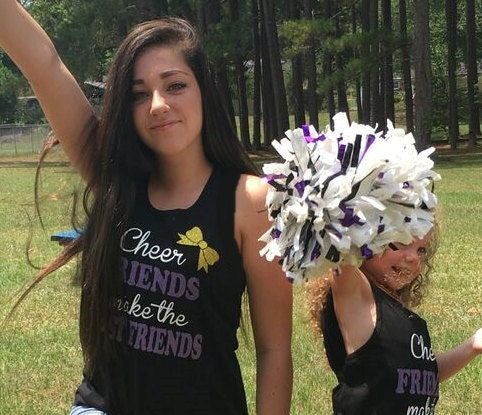 Customized Cheer shirt, cheer friends make the best friends