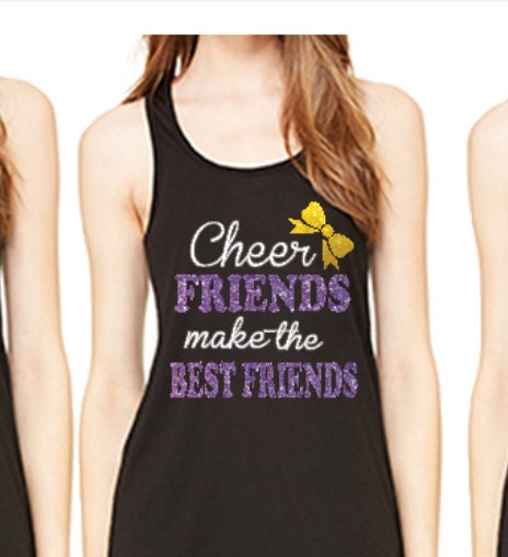 Customized Cheer shirt, cheer friends make the best friends