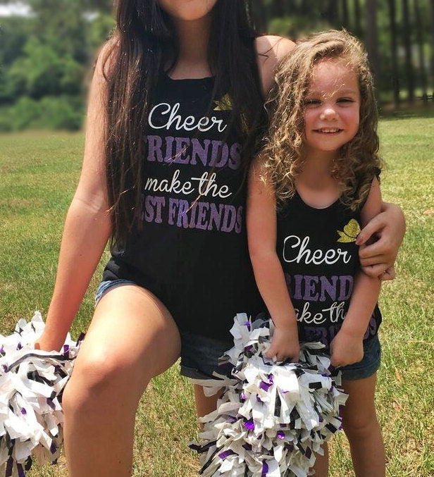 Customized Cheer shirt, cheer friends make the best friends