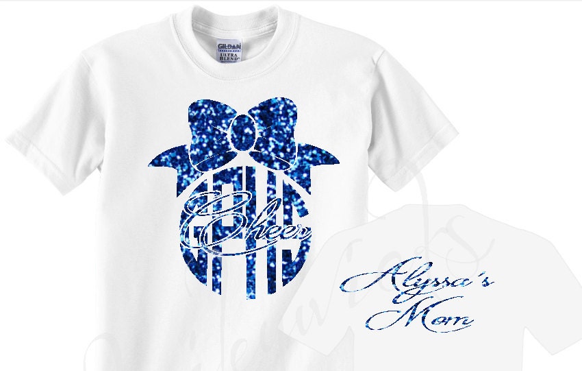 Customized Cheer shirt, Glitter team shirt