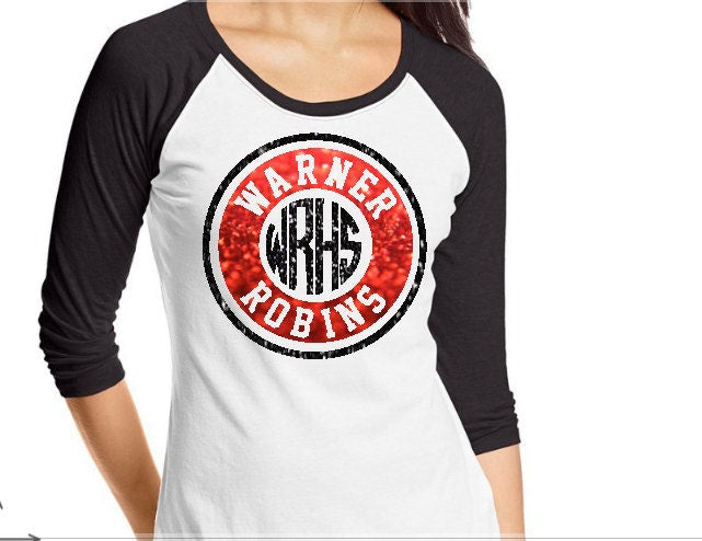 team spirit raglan sleeve shirt, monogramed baseball shirt