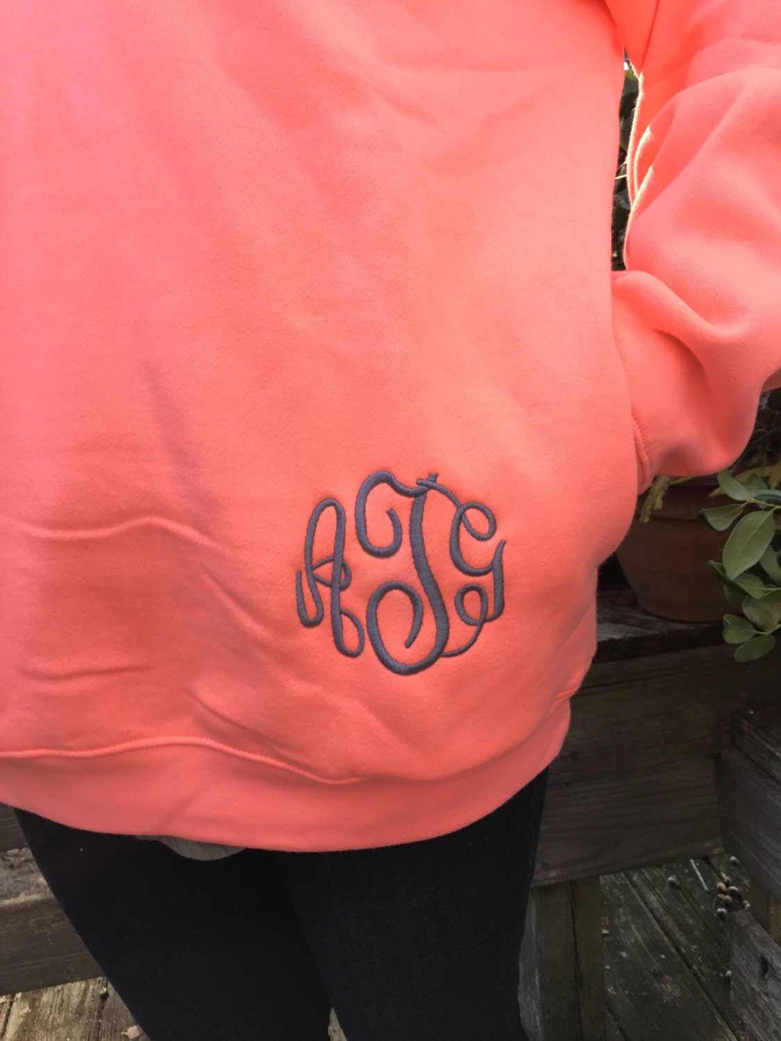 monogrammed sweatshirt Charles river personalized 1/4 zip sweatshirt
