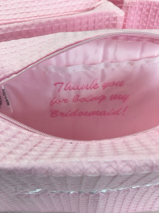 monogrammed makeup bag, personalized cosmetic bag, design your own
