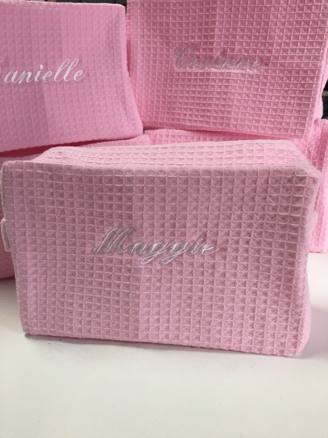 monogrammed makeup bag, personalized cosmetic bag, design your own