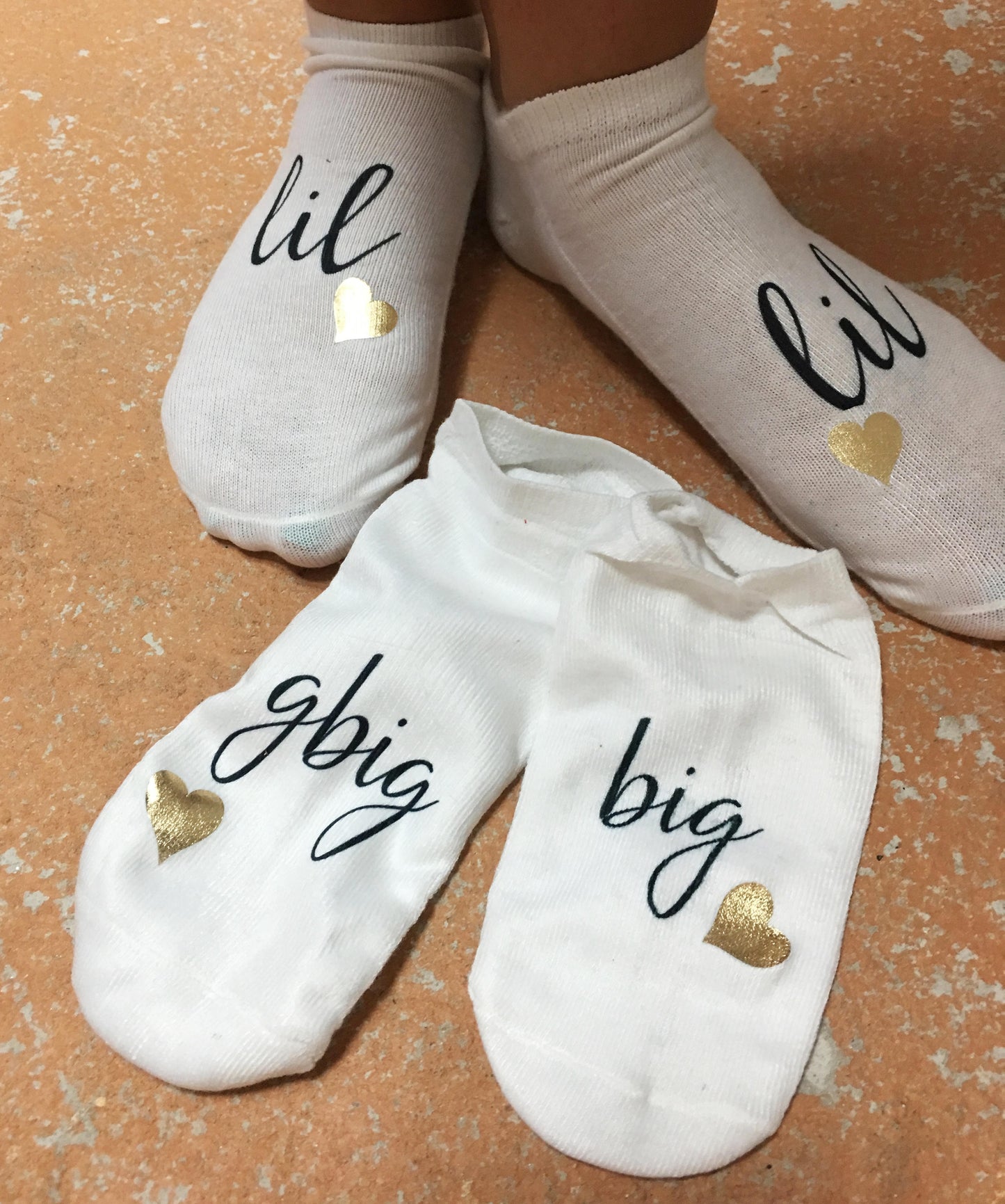 Sorority socks, big lil socks,