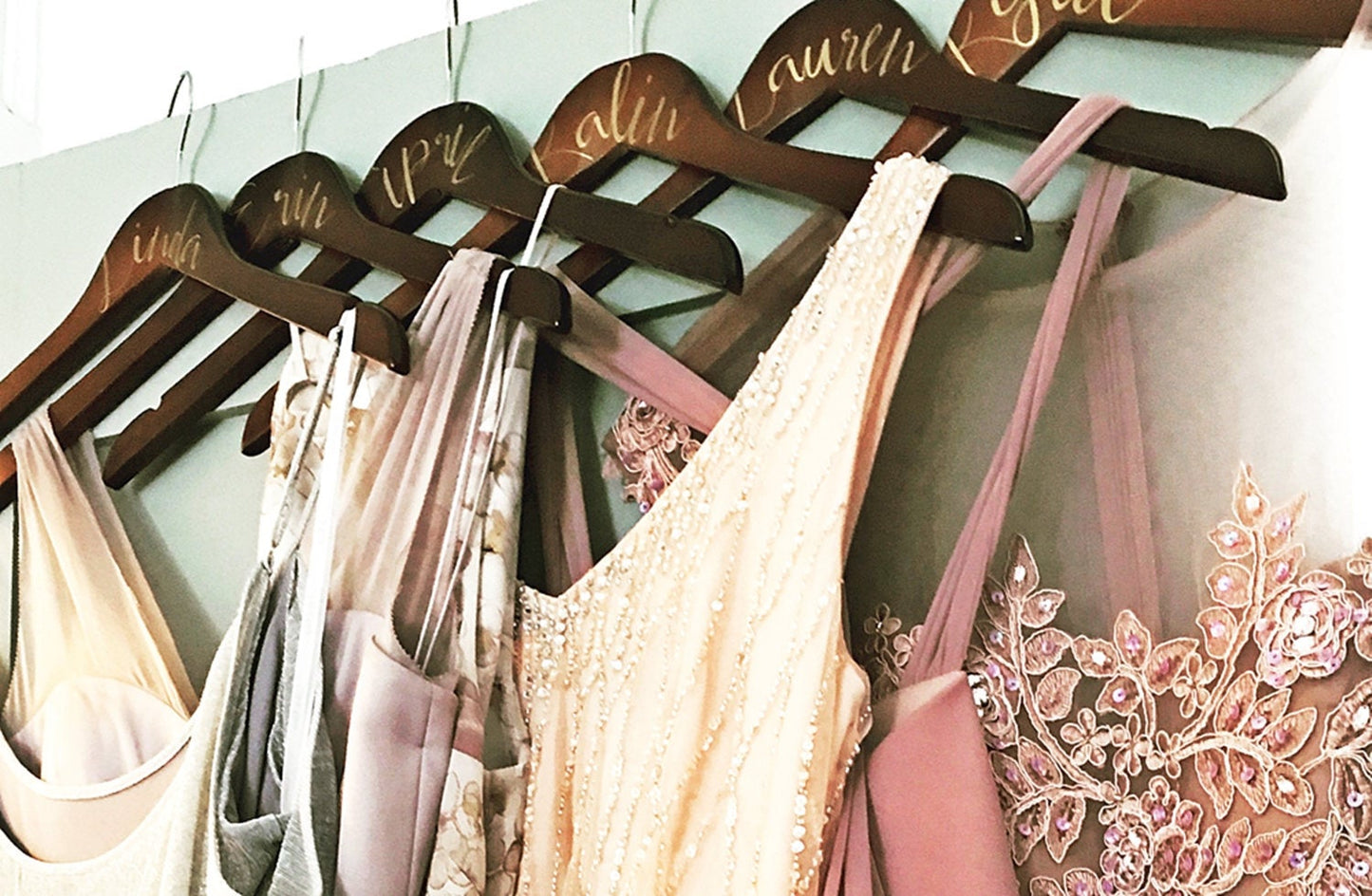 personalized clothes hanger, bridesmaids dress hanger,wedding dress hanger