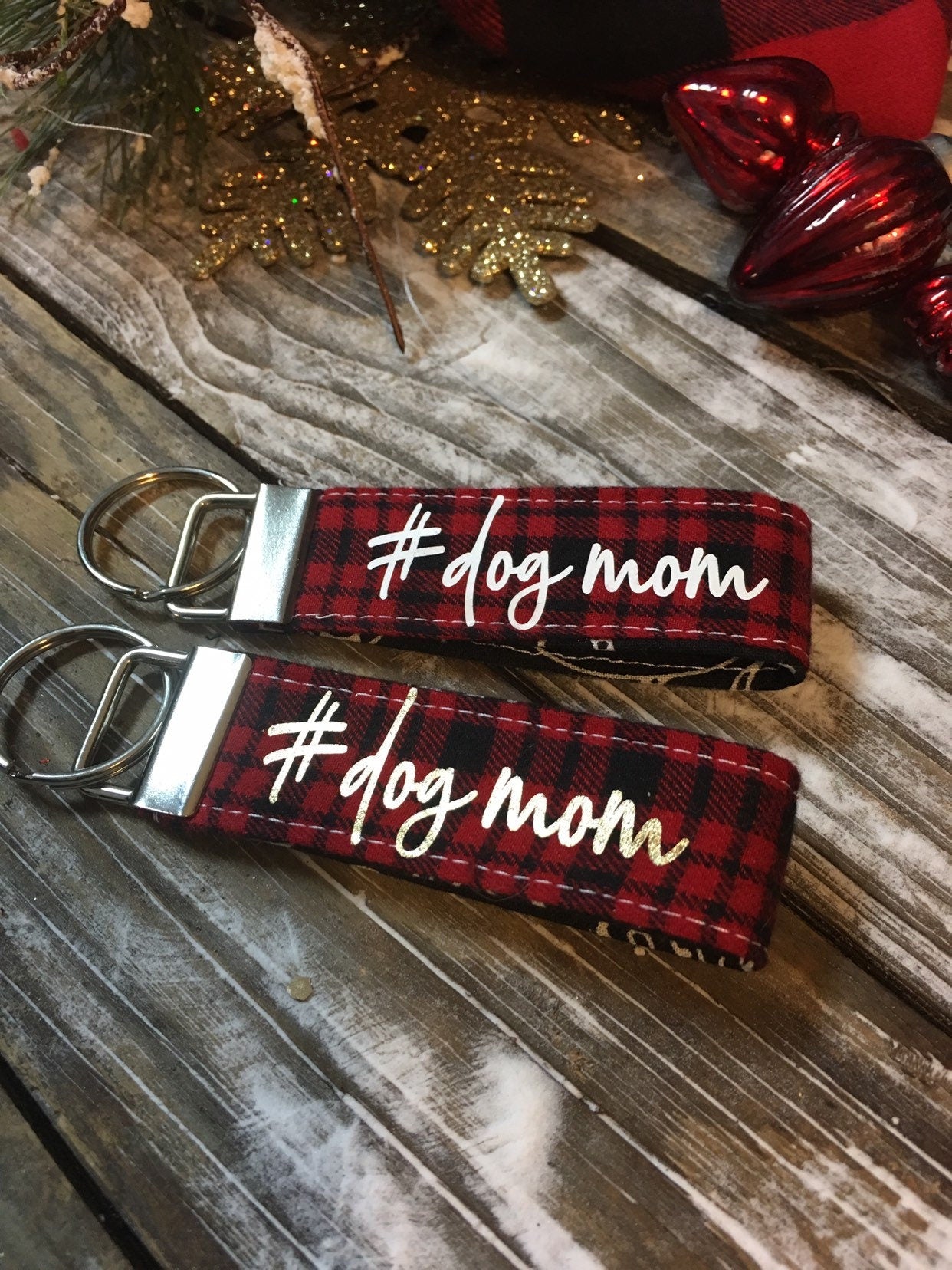 Dog mom key chain