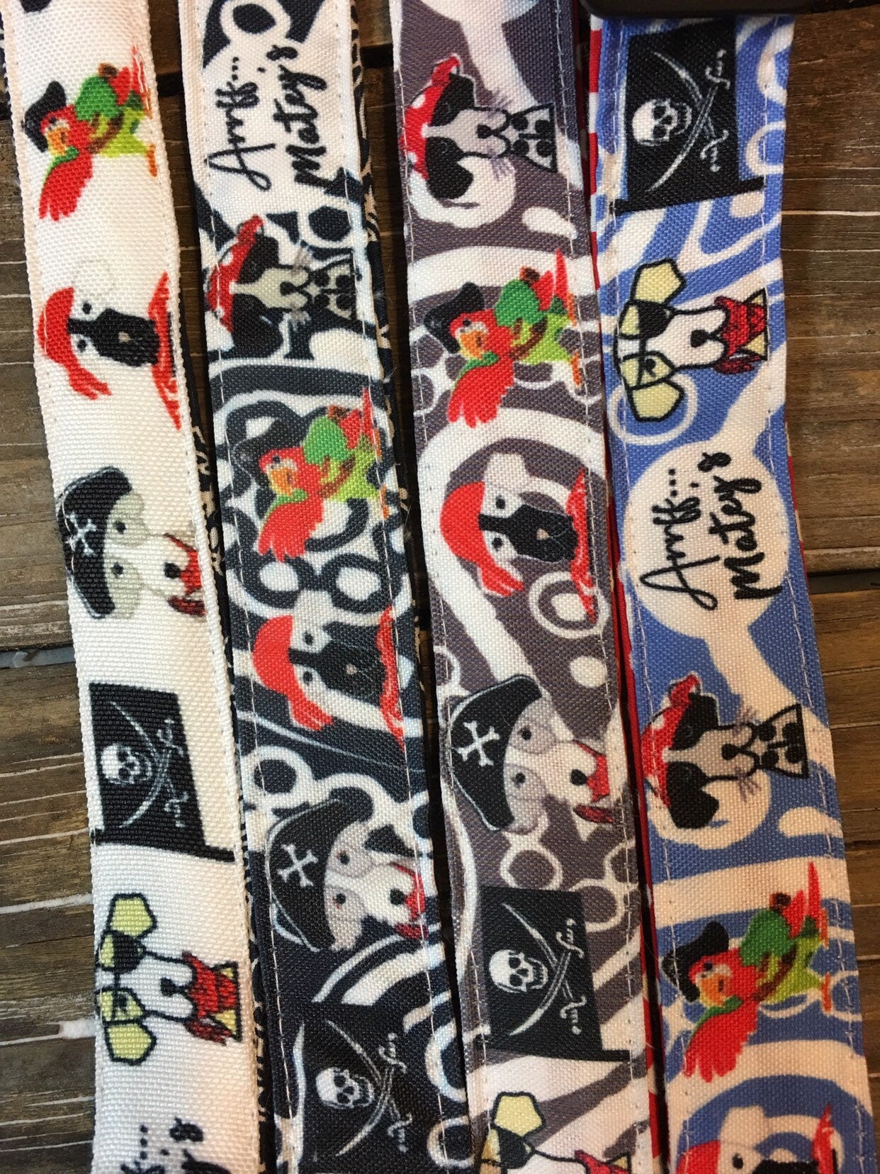 Dog collar pirate motif, printed dog collar pirate dogs