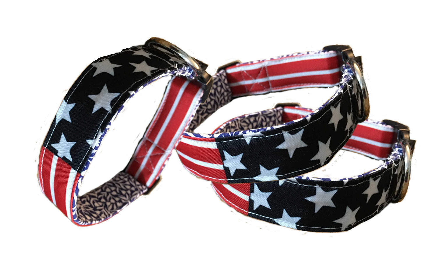 flag dog collar, american flag dog collar