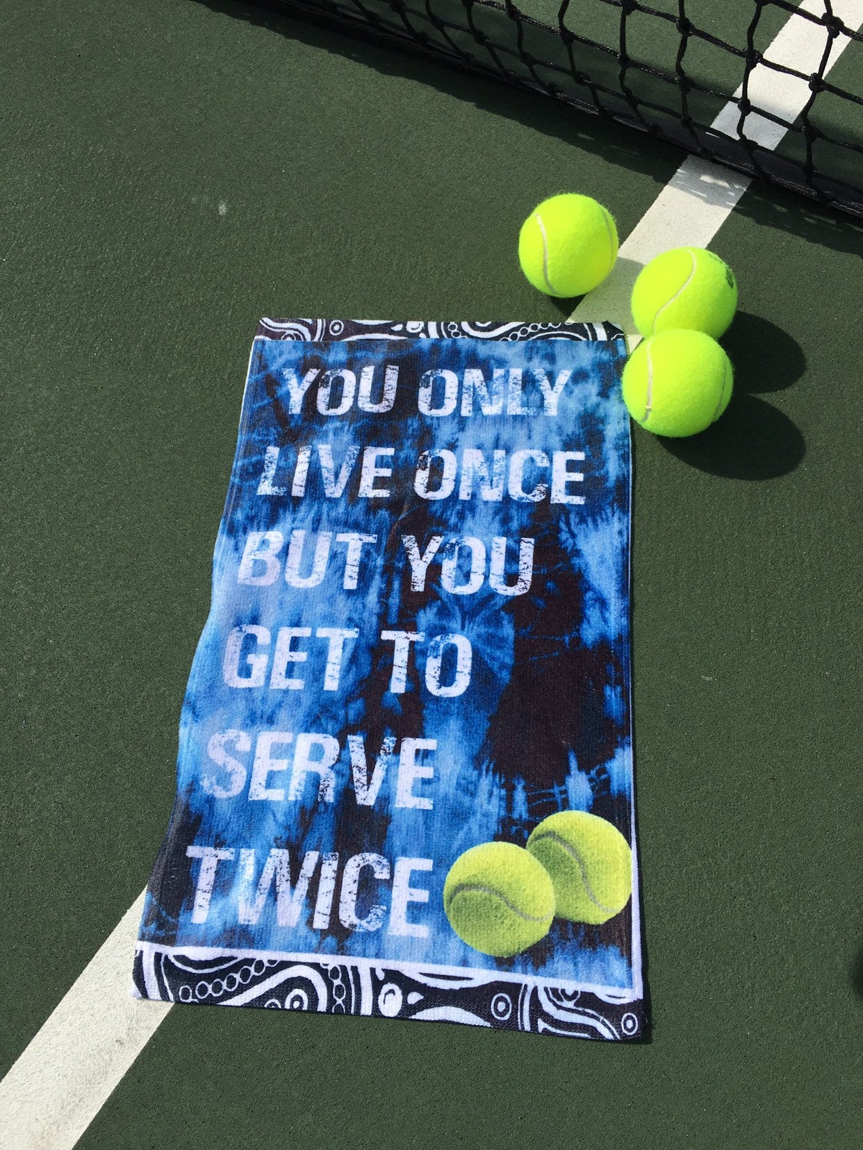 Tennis towel, tennis graphic towel