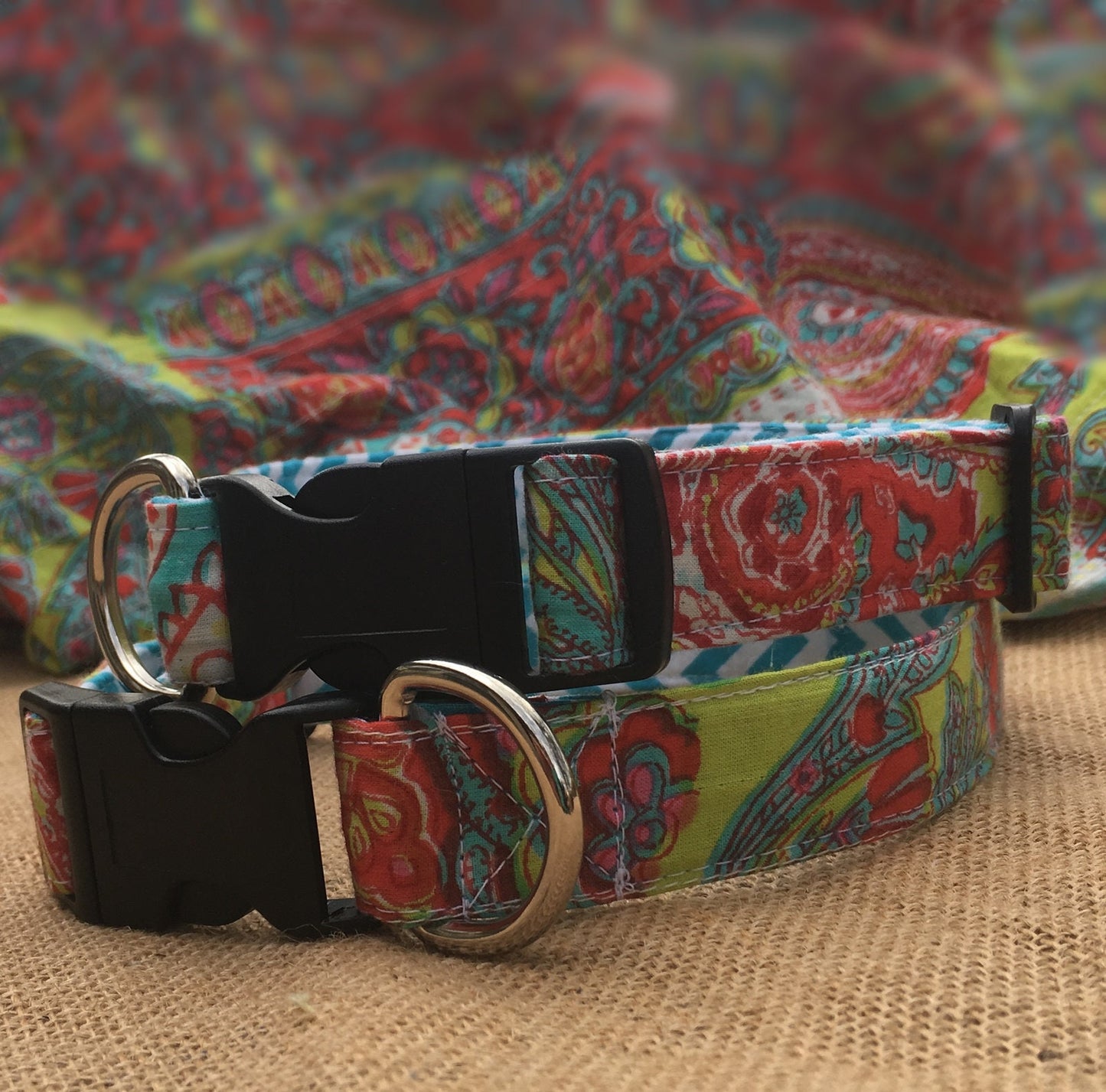 Boho Dog Collar, Personalized dog collar