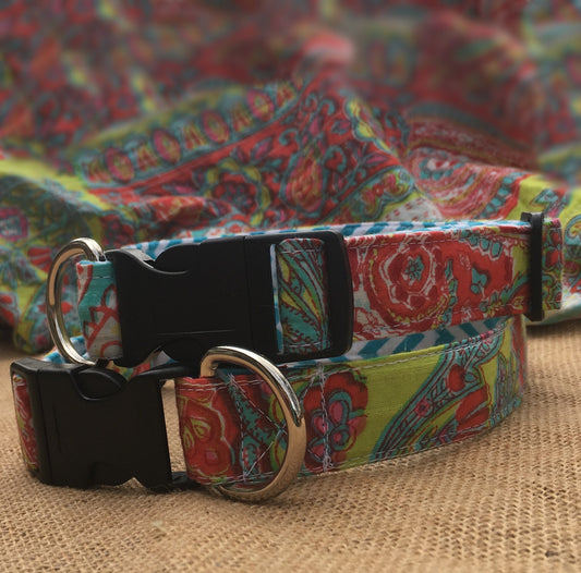 Boho Dog Collar, Personalized dog collar