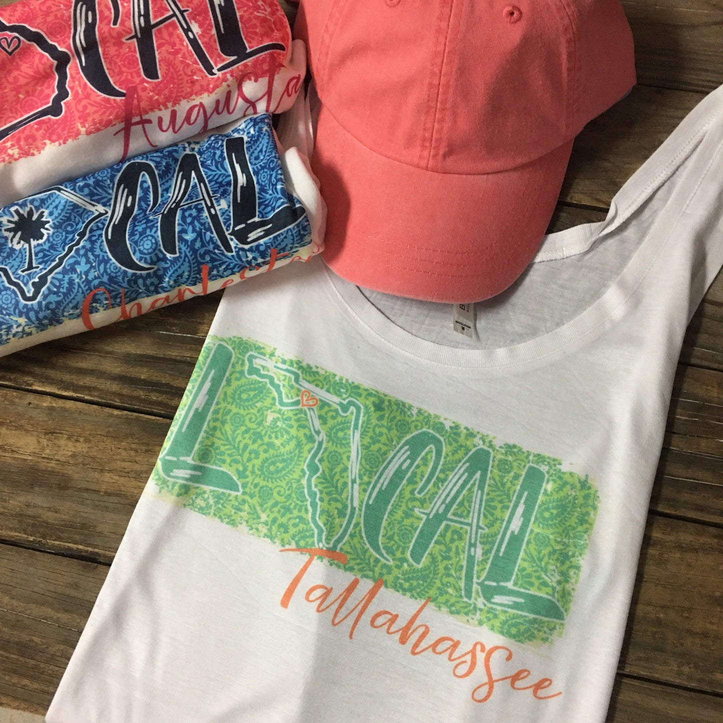 Hometown tanks, state t shirt customized, local