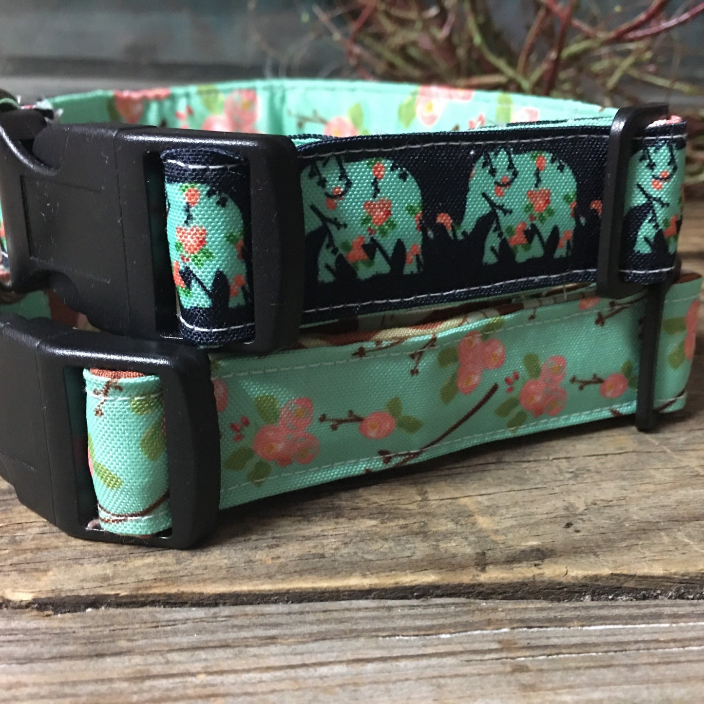 Elephant print dog collar