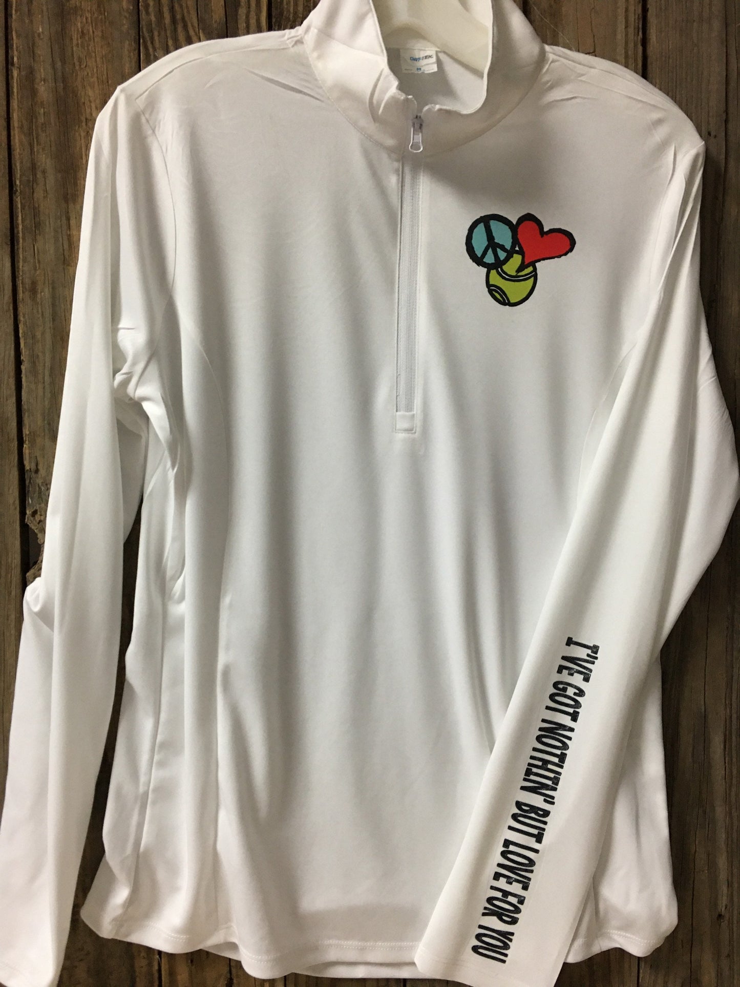 tennis clothes, tennis graphic love peace tennis.