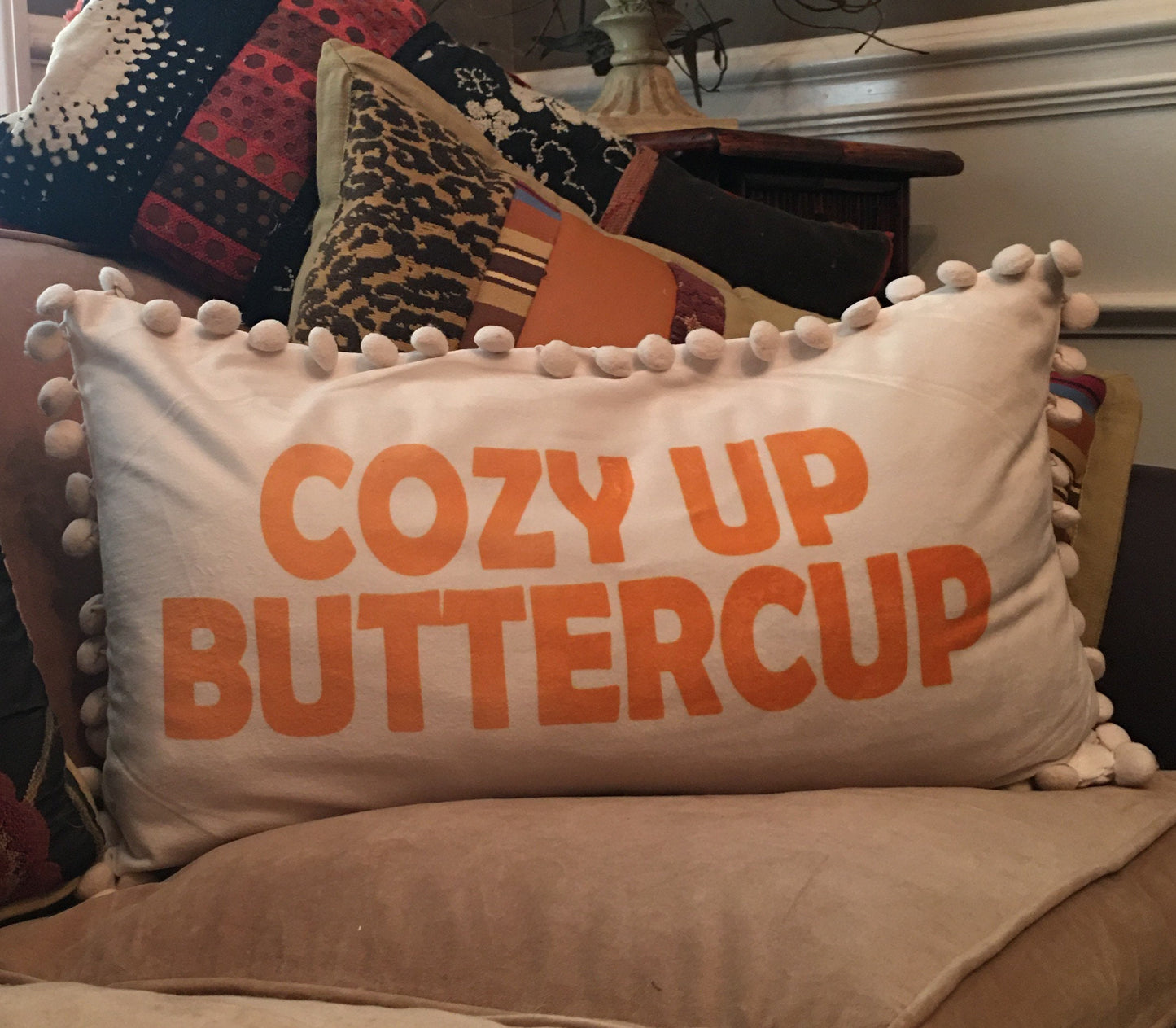 Fall decor pillow, farmhouse pillow,