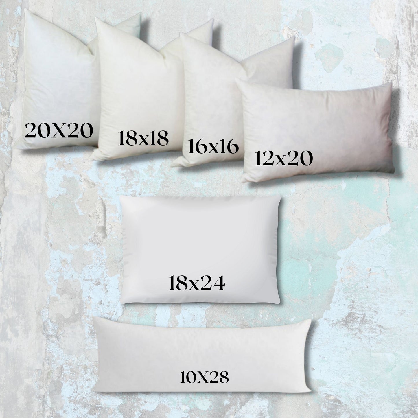 pillow insert, poly fill pillow insert