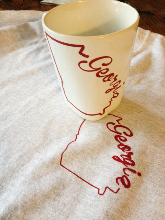 State outline mug, Georgia state mug