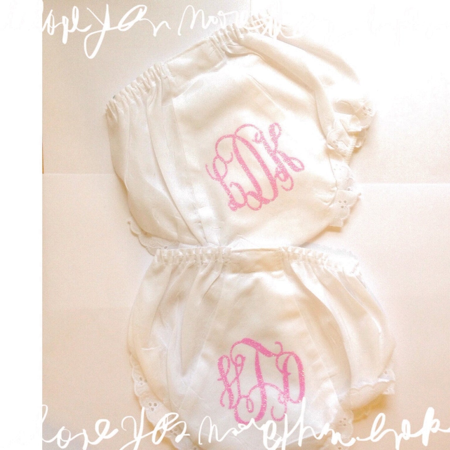 Monogrammed diaper cover, glitter monogrammed diaper cover
