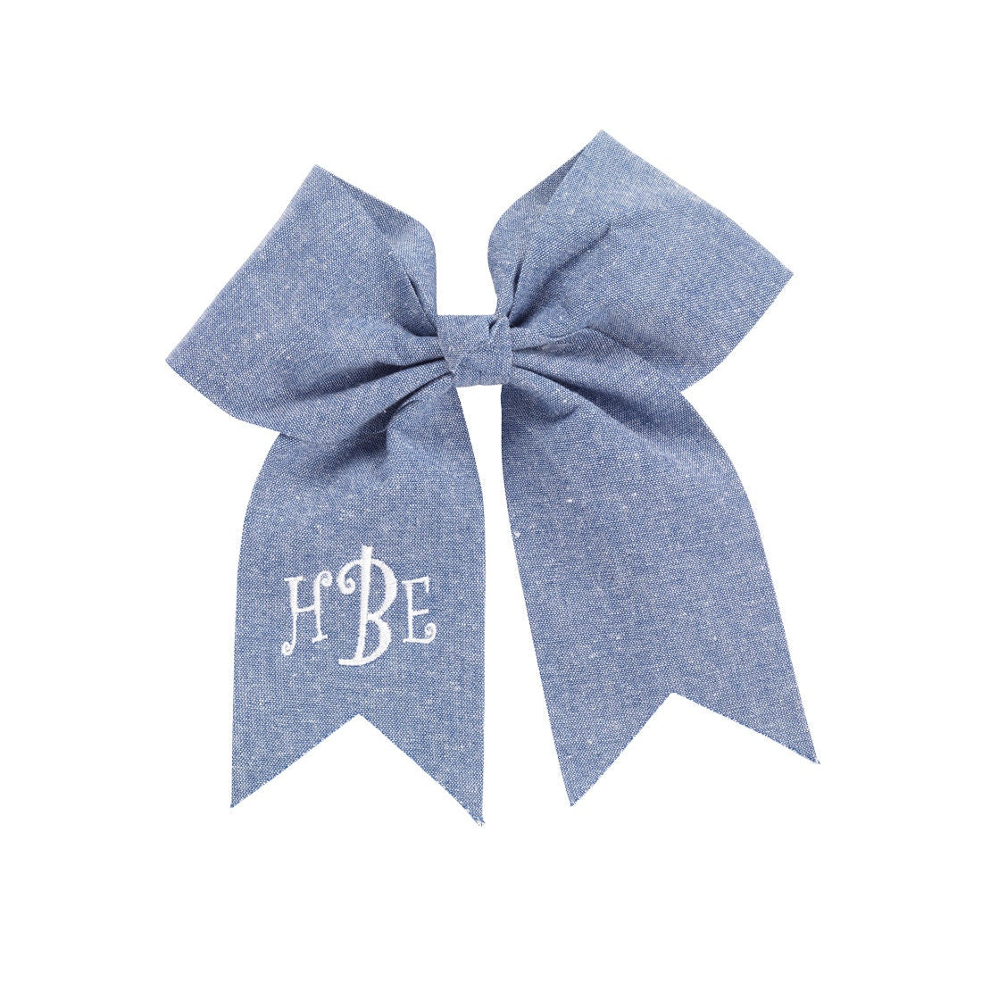 Monogrammed hair bow, girls hair bow