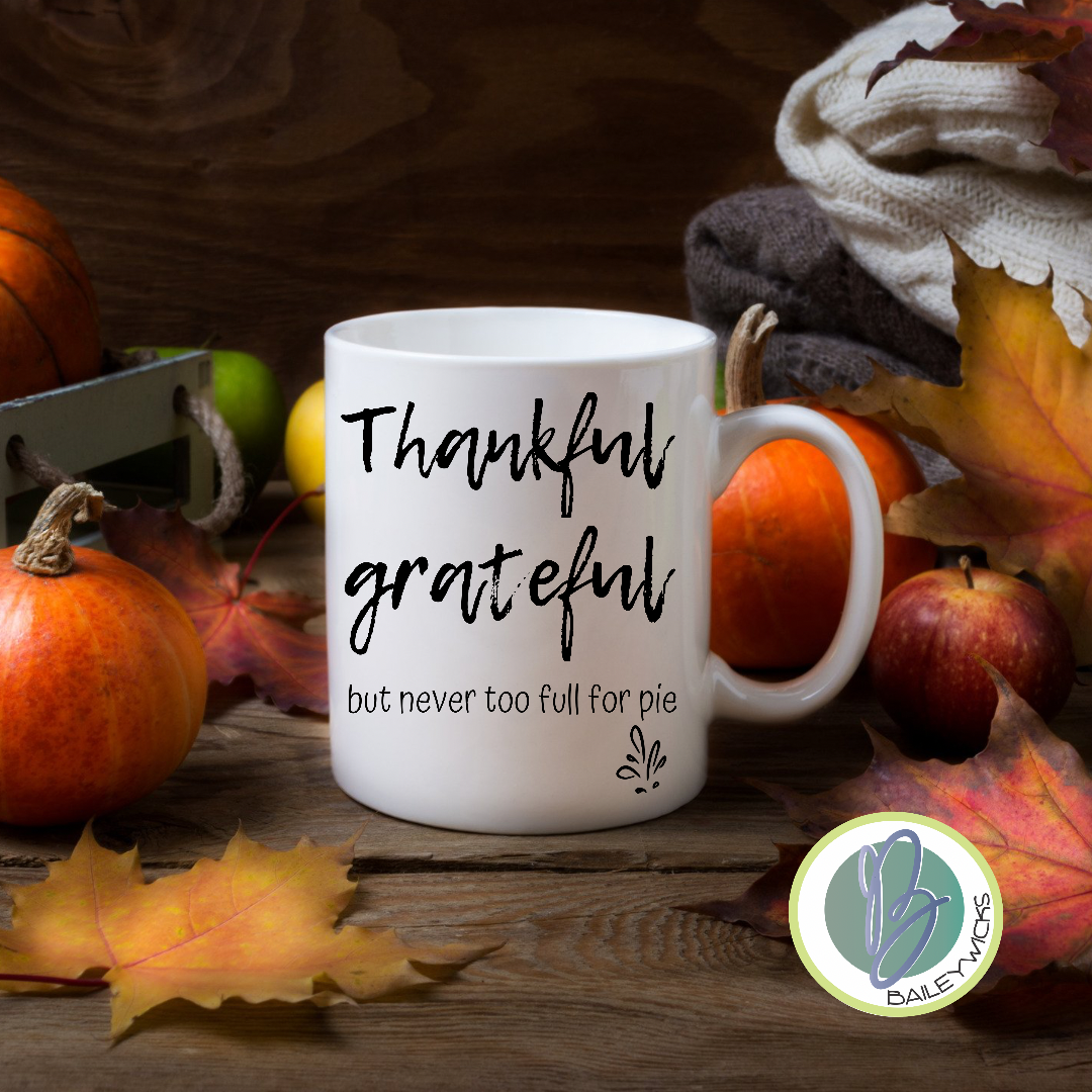 Thankful, coffee mug