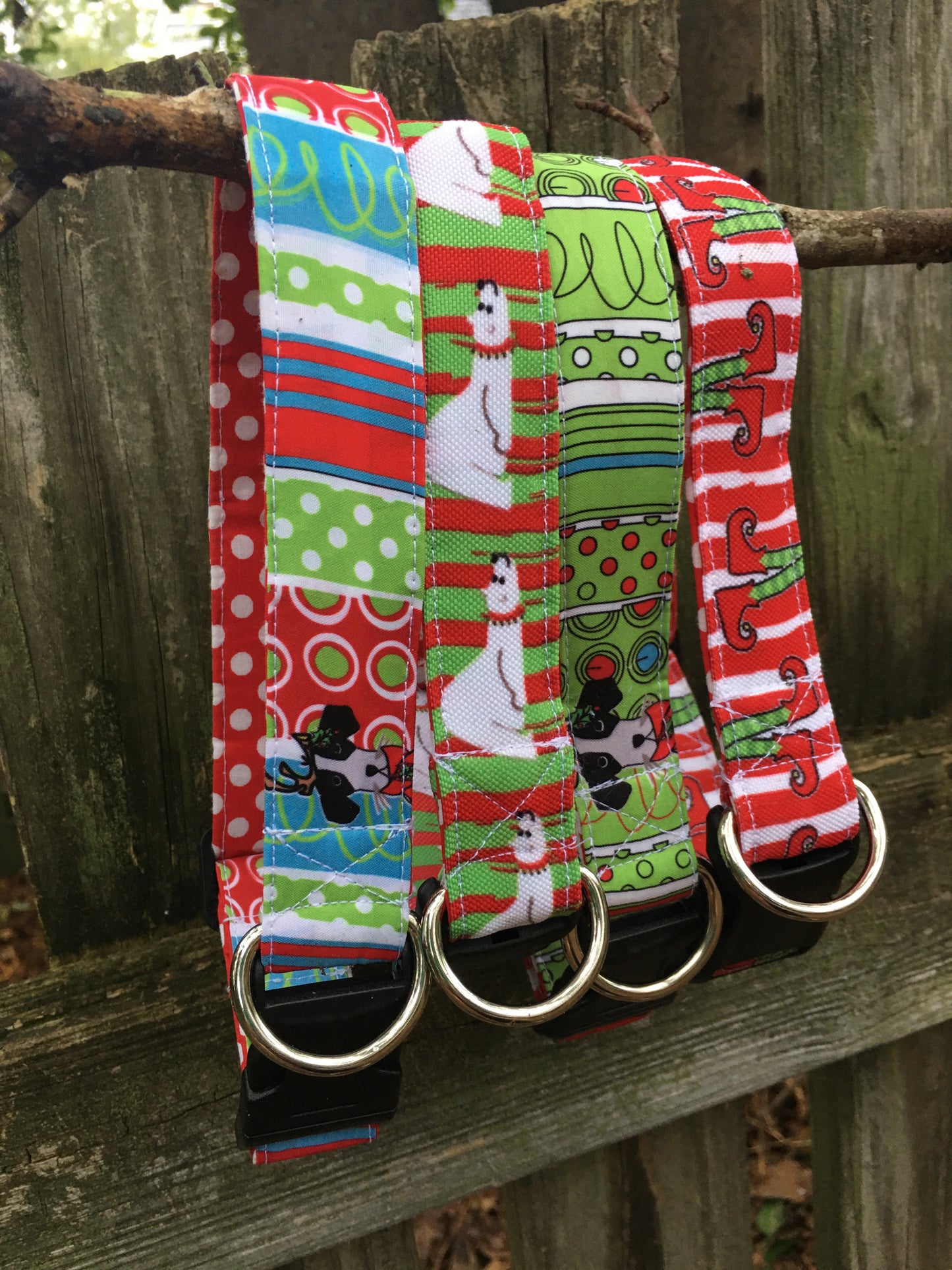 Christmas dog collar