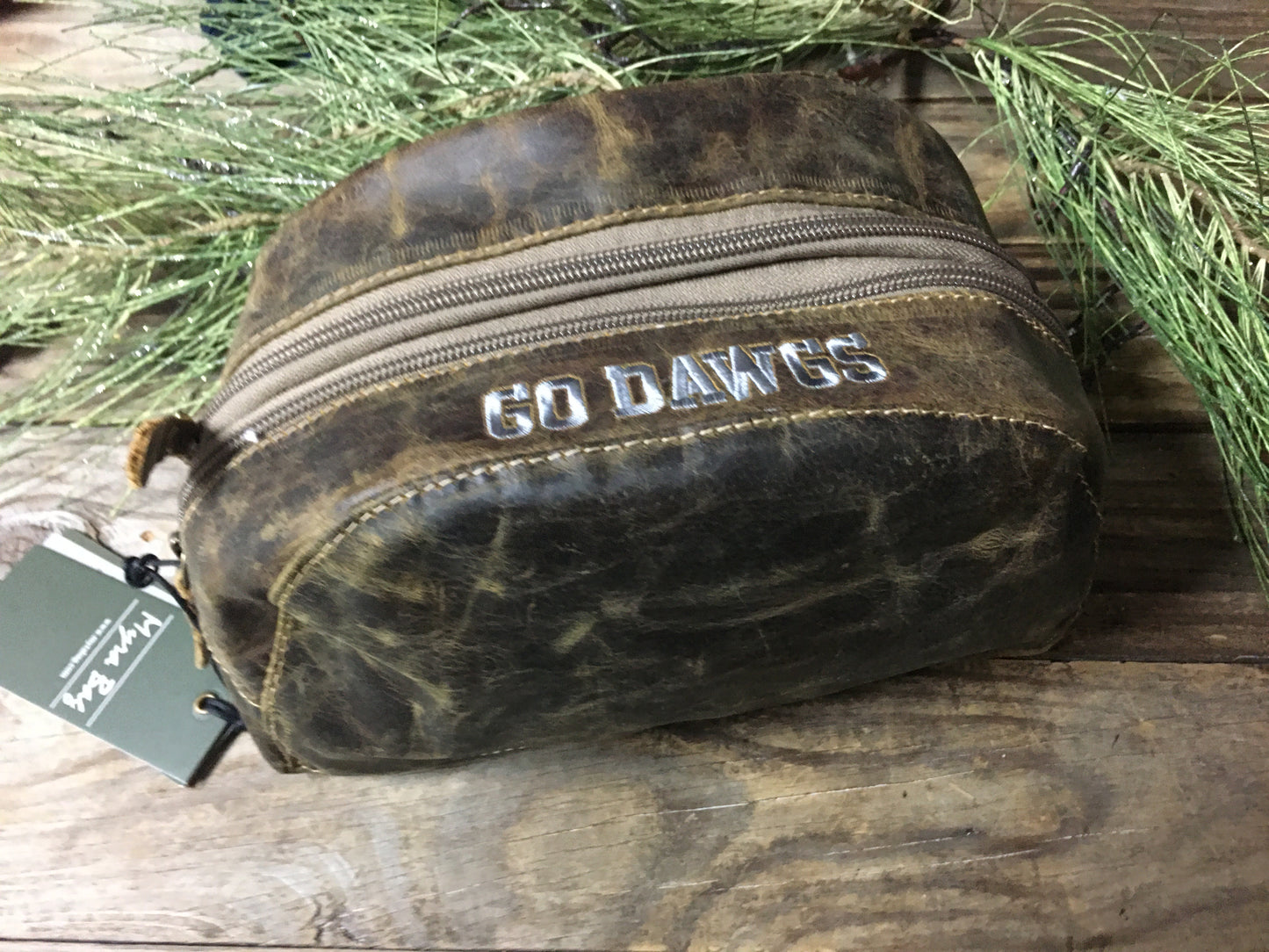 Men’s toiletry bag, leather toiletry bag
