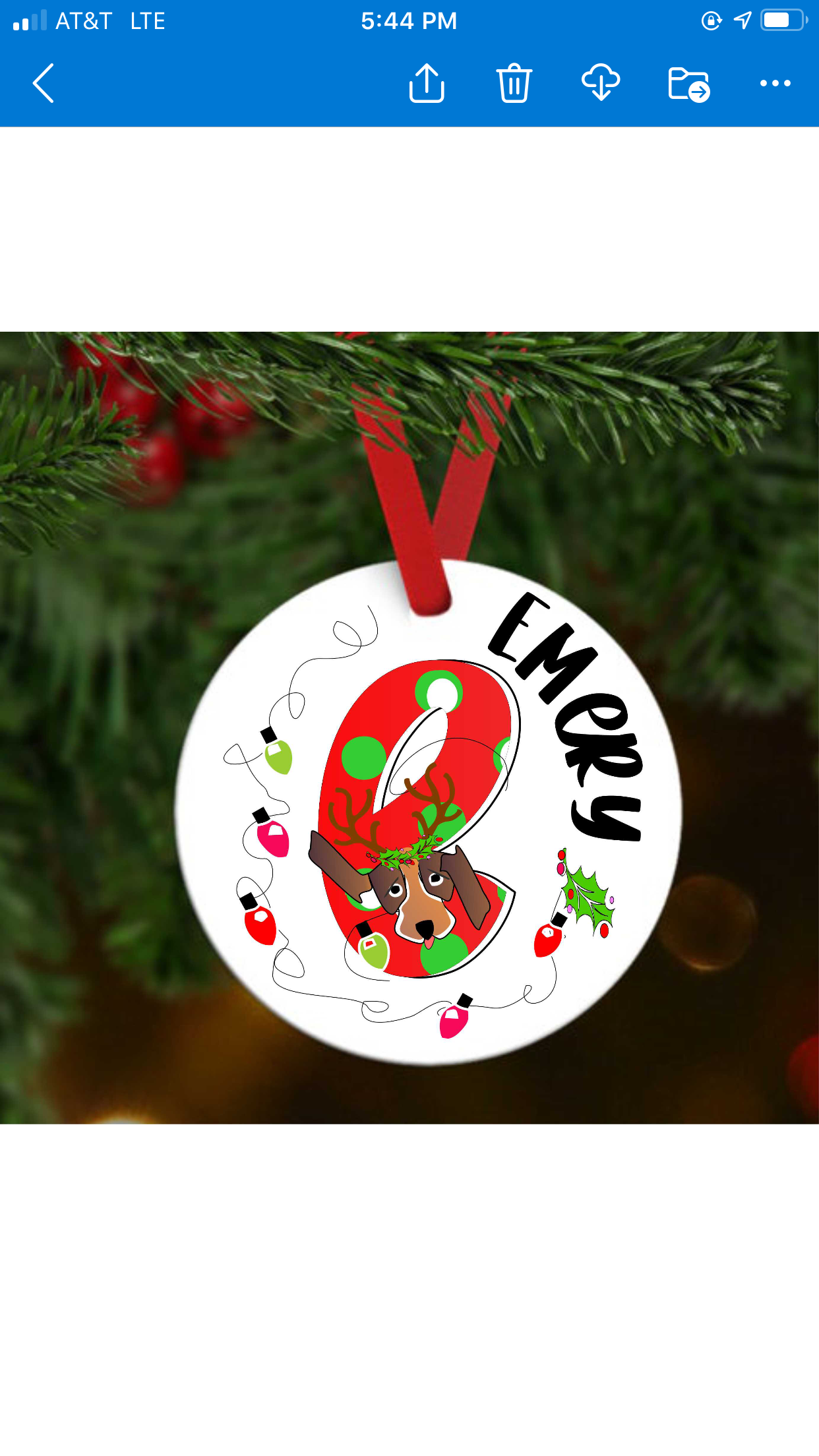 Personalized Christmas ornament