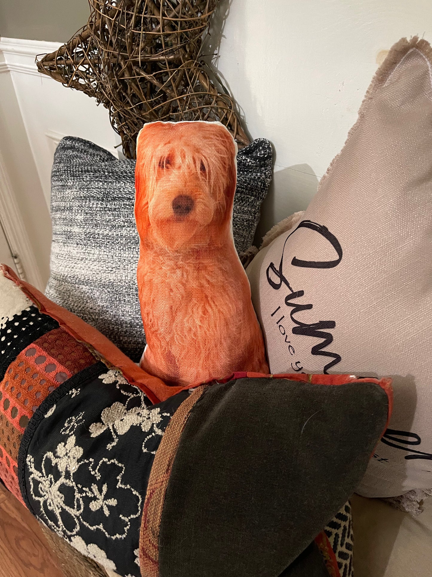 custom pet pillow, picture puppy pillow, dog lover pillow