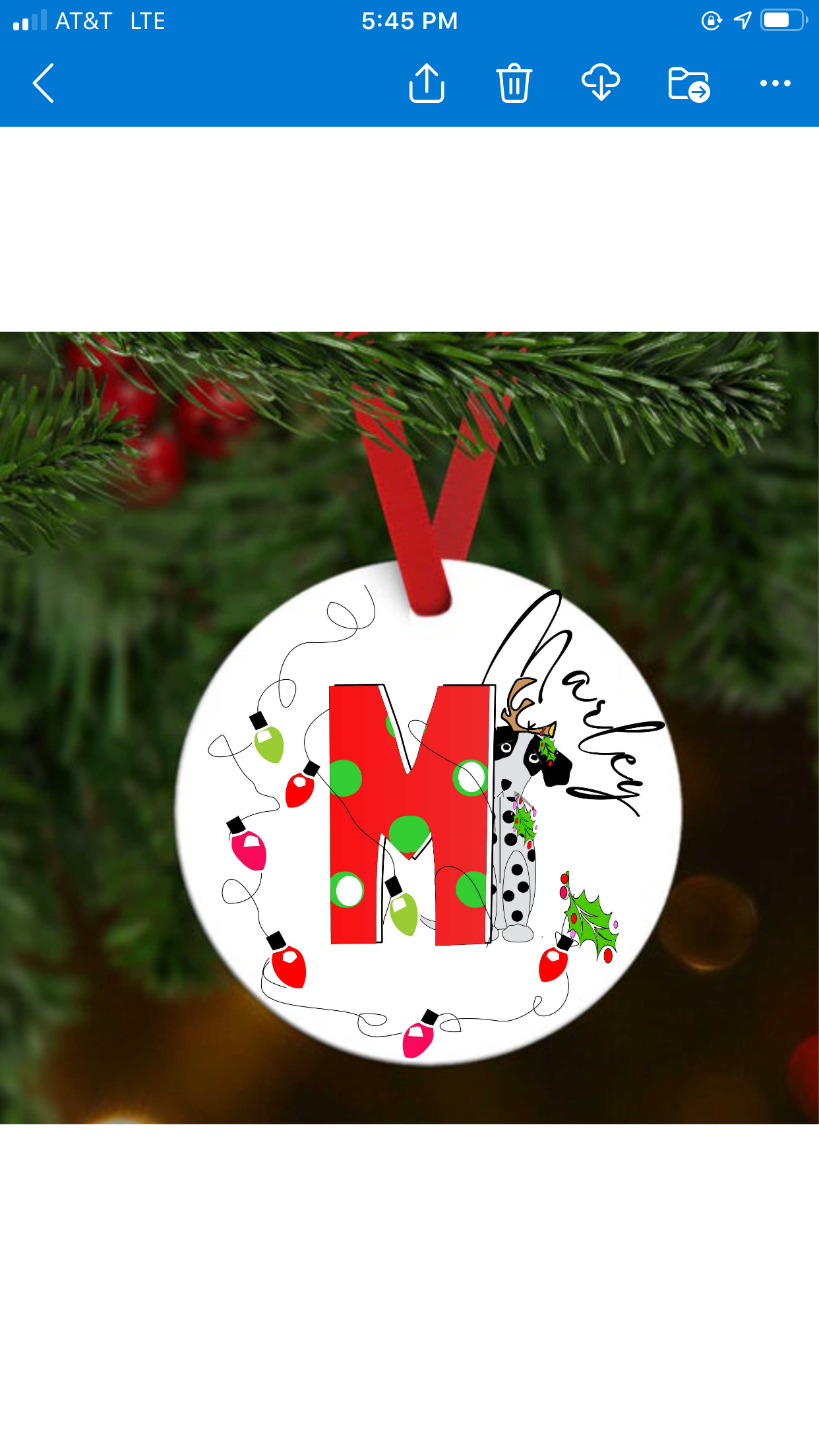 Personalized Christmas ornament