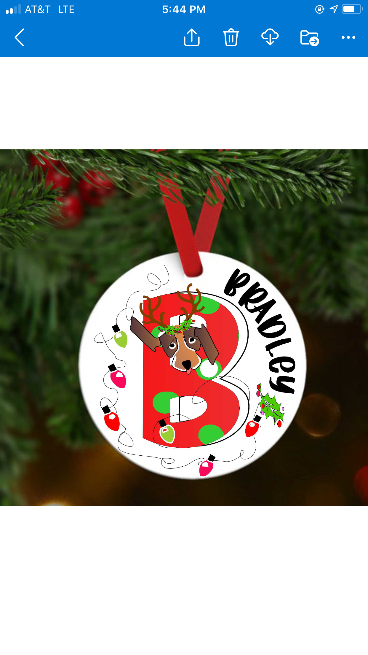 Personalized Christmas ornament