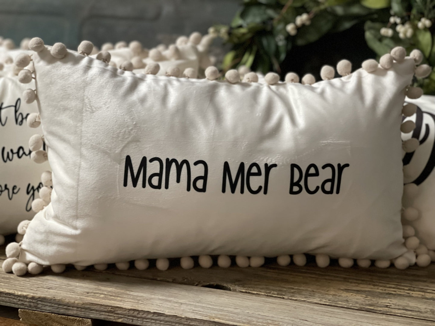 Personalized pillow, farmhouse style pillow with words