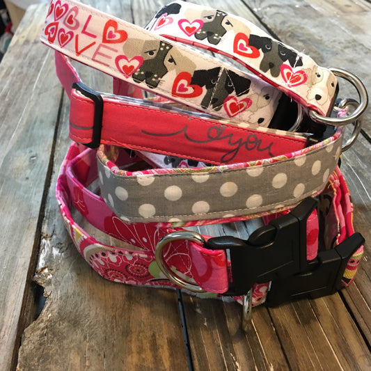 Valentines dog collar