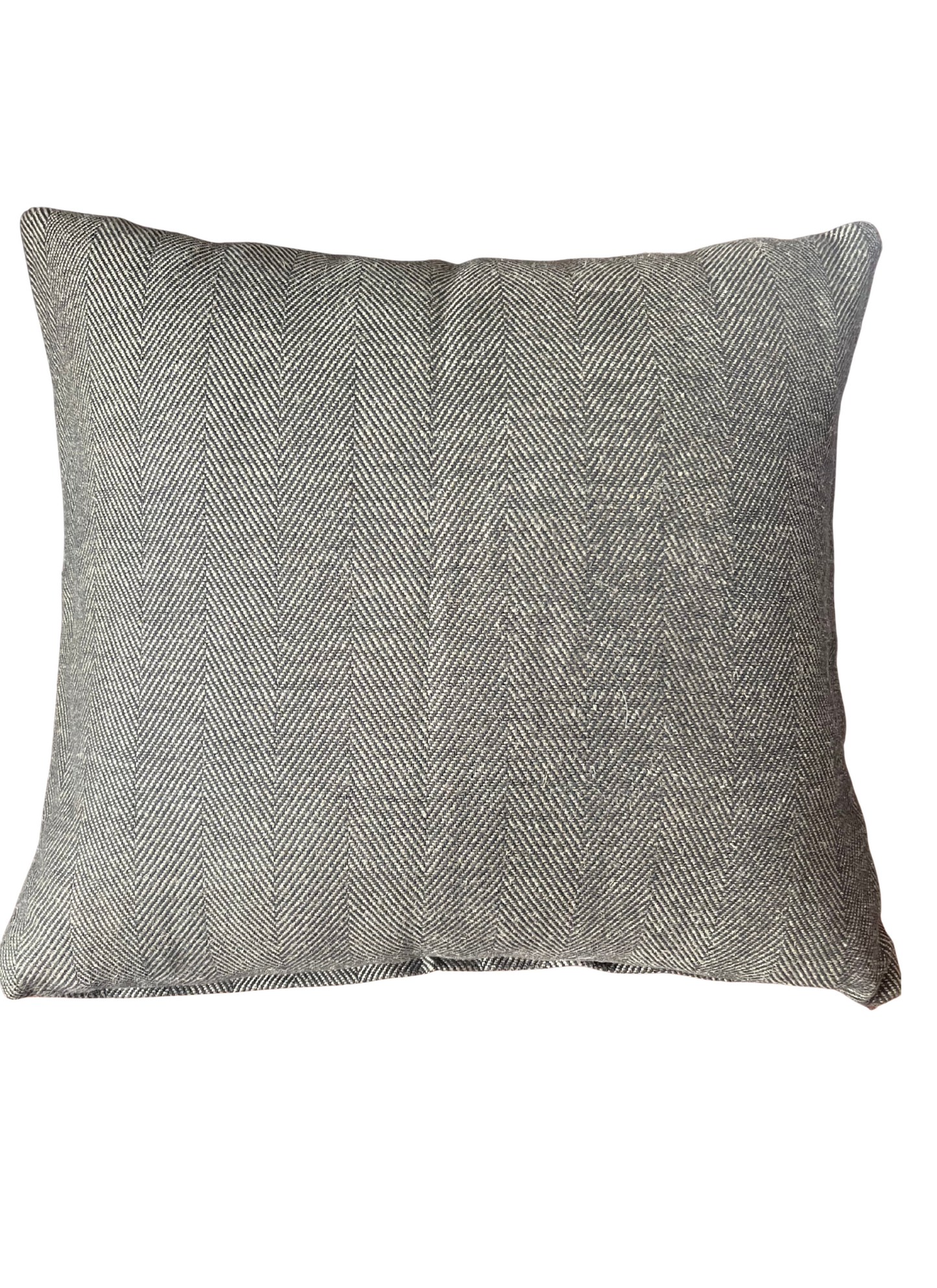 Black herringbone pillow, black pillow cover