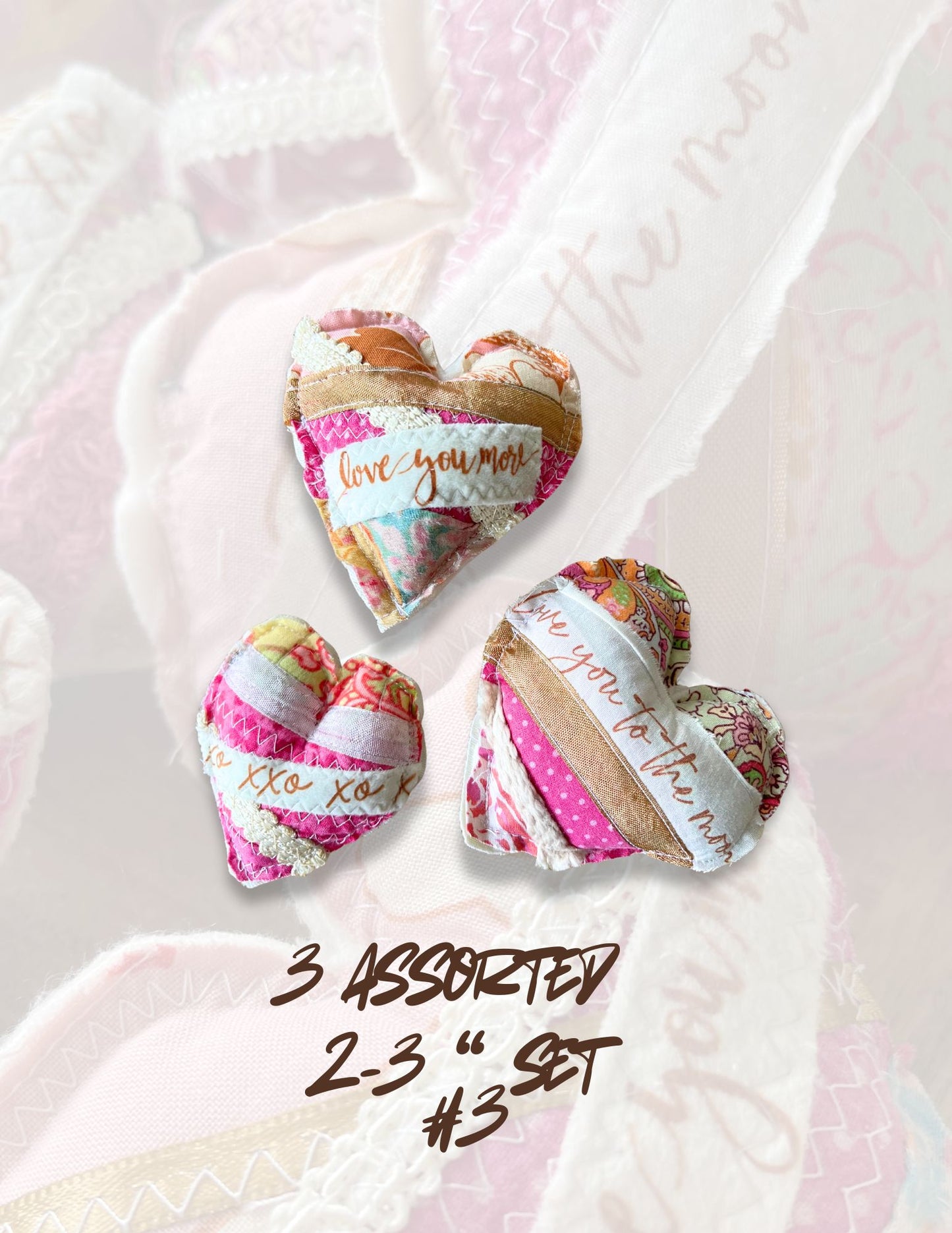 Valentine heart pillow, upcycled pillow