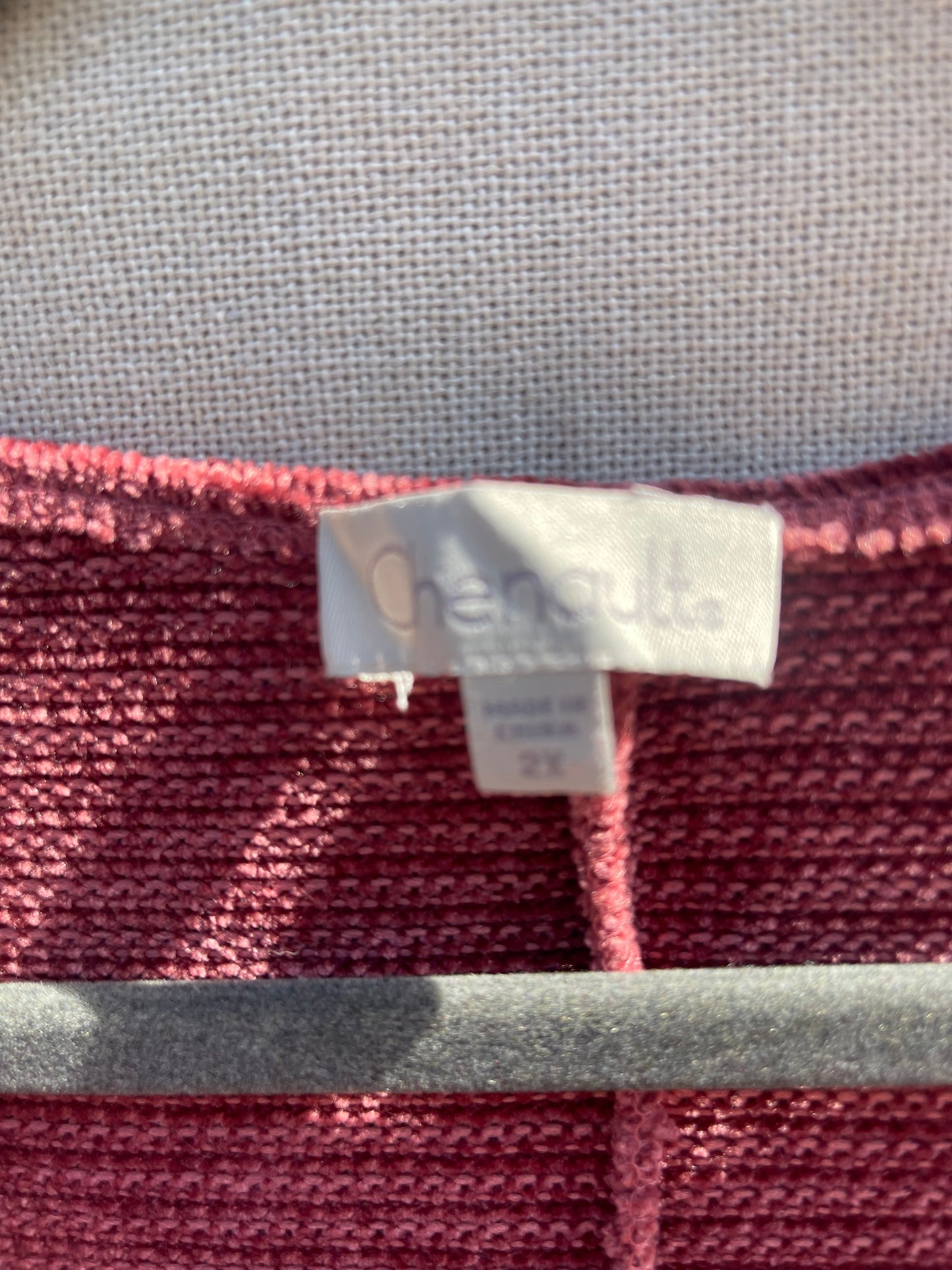 Plus sized chenille tunic