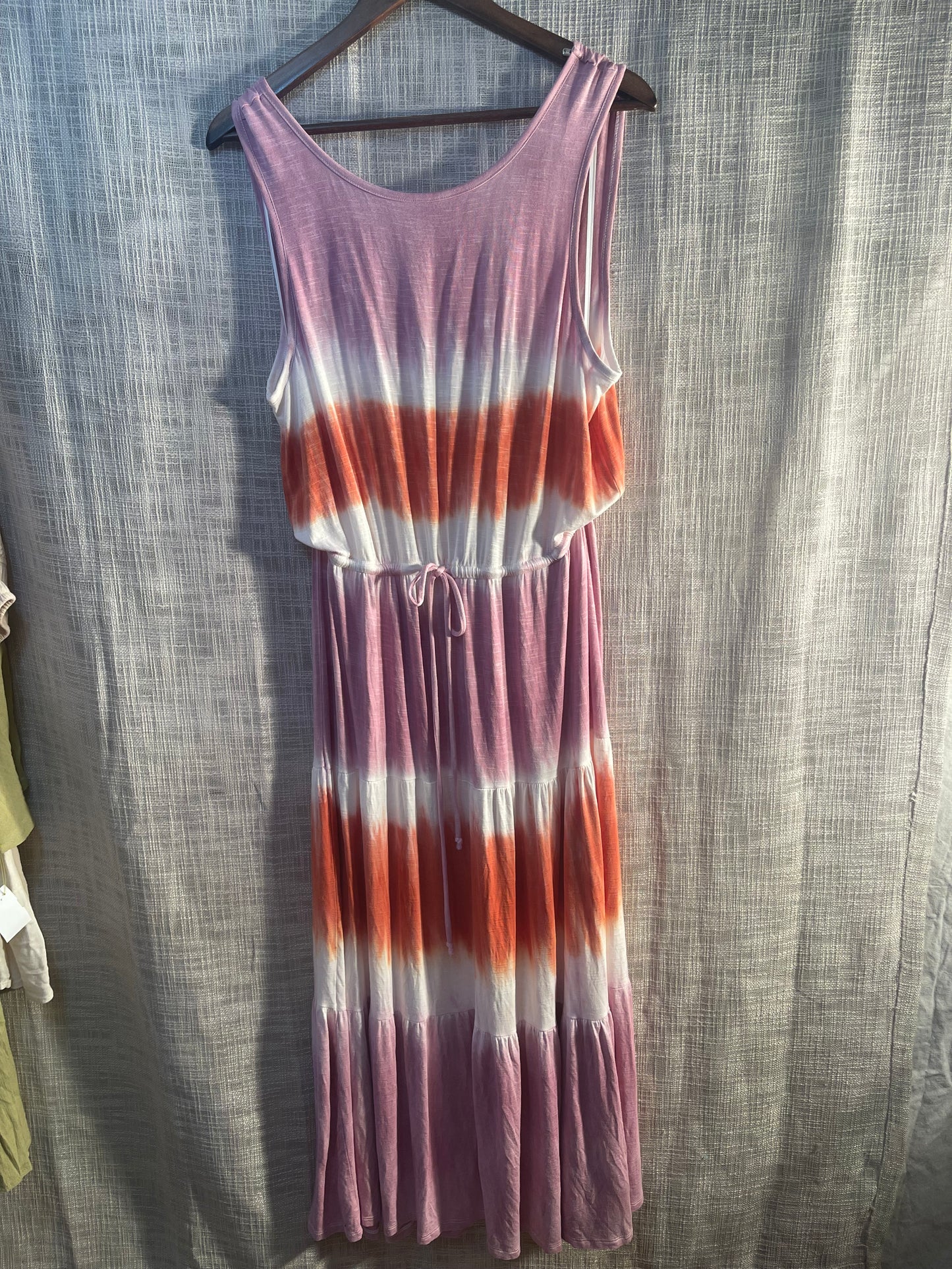 Tie dye sundress, beach dress, resort ware